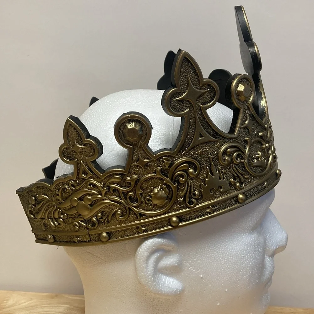 Disney Crown for King Royalty Flexible Adjustable Wrap-around Plastic Foam